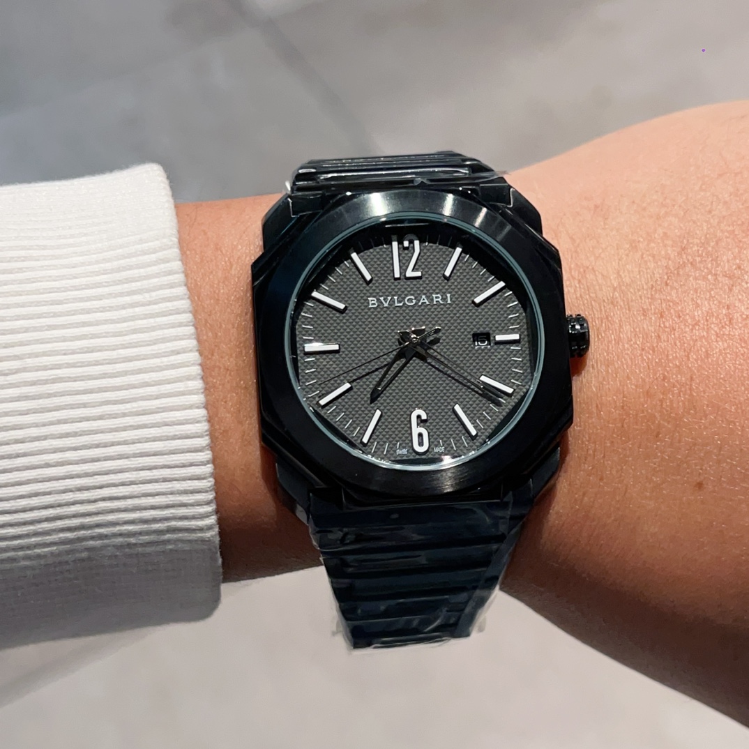 オールブラック BVLGARI オクト全自動機械式41MM 超人気腕時計2902812[3]