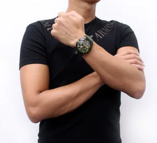 ガガミラノ マニュアーレ48mm 手巻き スモールセコンド グリーンカモフラージュ メンズ 5012.5 コピー 腕時計