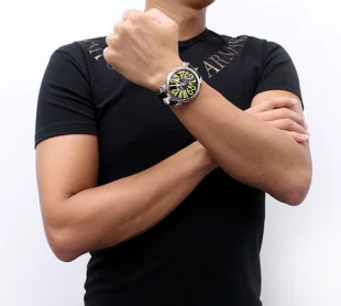 ガガミラノ マニュアーレ48mm 手巻き スモールセコンド メンズ 5010.12S コピー 腕時計