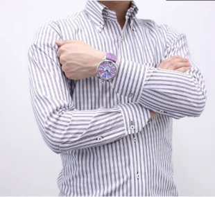 ガガミラノ マニュアーレ48mm 手巻き スモールセコンド ライトパープル/ メンズ 5010.9 コピー 腕時計