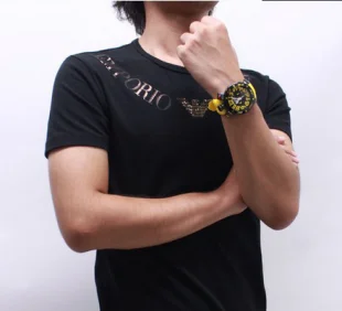 ガガミラノ クロノ48mm ラバー イエロー/ メンズ 6054.4 コピー 腕時計