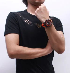 ガガミラノ クロノ48mm ラバー ライトオレンジ/ メンズ 6054.3 スーパーコピー 時計