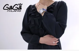 高級 ガガミラノ ナポレオーネ40mm ブルー/シェル ボーイズ 6030.3 時計