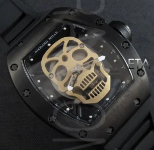 リシャールミル トゥールビヨン スカル,SWISS ETA 2671搭載新作 コピー 時計