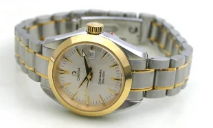 オメガ シー 新作 アクアテラ 2377.30 YGコンビ レディース コピー 腕時計