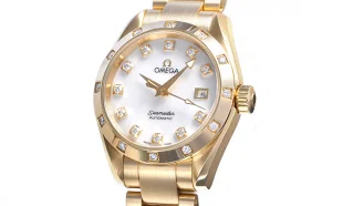 オメガ シー アクアテラ 2164.75 オートマチック ダイヤモンド シェル レディース スーパーコピー 時計