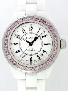 シャネル J12 zH1182 38mm　ベゼルピンクサファイア セラミック スーパーコピー ウォッチ