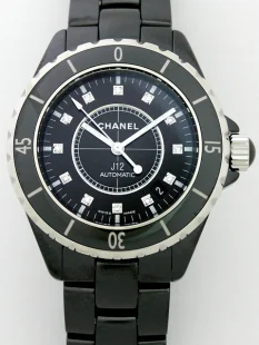 シャネル zH1626 12Pダイヤ J12 38mm　セラミック ウォッチ