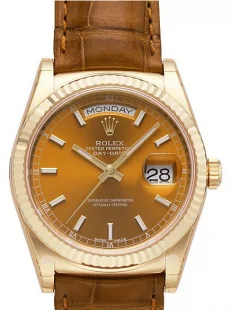 ロレックス デイデイト コニャック 118138 新作 時計 コピー