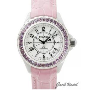 シャネル オートマティック ピンクサファイアベゼル J12 H1337 コピー ウォッチ