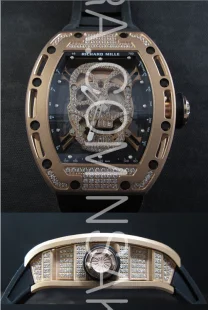 リシャールミル トゥールビヨン スカル SWISS ETA 2671 搭載新作 スーパーコピー 時計