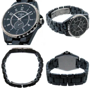 シャネルJ12ブラック365 レディーススーパーコピー時計 H3836