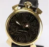 5021.BK.BH ガガミラノコピー時計 マニュアーレ 40MM クオーツ SS (1)