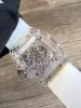 透明なガラスリシャールミルコピー サファイアクリスタル RM56-D ウォッチ (4)