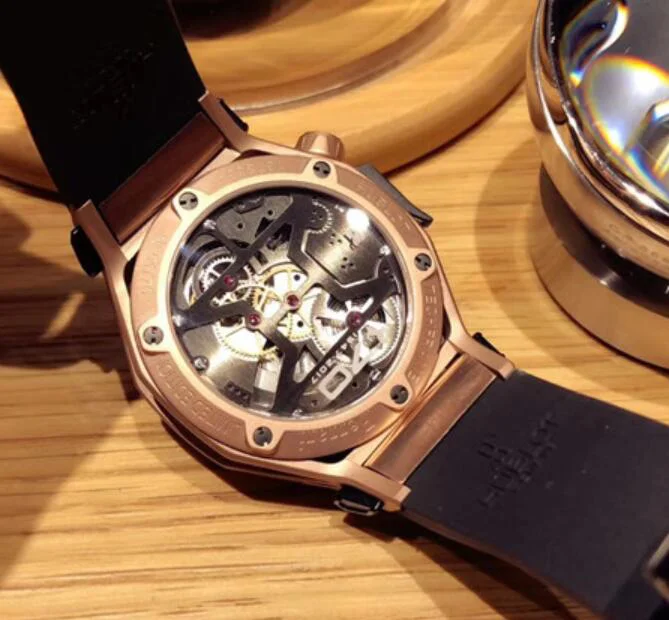 新作ウブロコピー時計 テクノフレーム フェラーリ トゥールビヨン クロノグラフ キングゴールド 408.OI.0123.RX