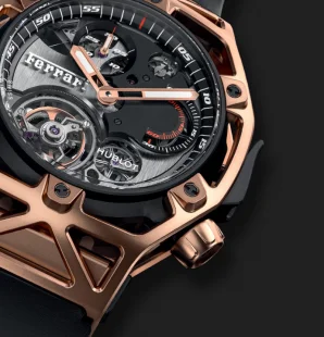 新作ウブロコピー時計 テクノフレーム フェラーリ トゥールビヨン クロノグラフ キングゴールド 408.OI.0123.RX