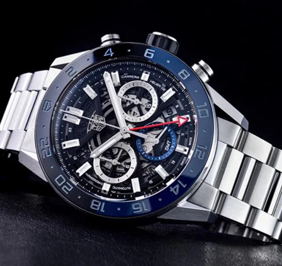 タグホイヤー「時計AAT」 カレラ キャリバー ホイヤー02 クロノグラフ GMT CBG2A1Z.BA0658