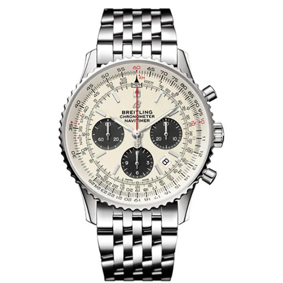 ブライトリング ナビタイマーコピー アリゲーター クロノグラフ 43 A002C-1WBA