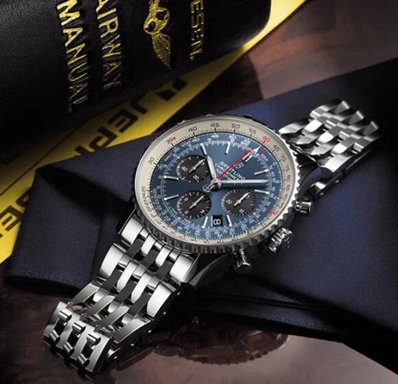 ブライトリング ナビタイマーコピー アリゲーター クロノグラフ 43 A002C-1WBA