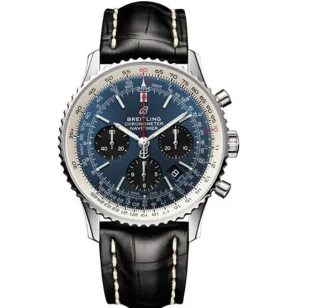 ブライトリング ナビタイマーコピー アリゲーター クロノグラフ 43 A002C-1WBA