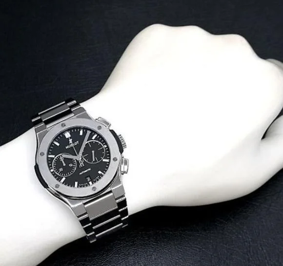 ウブロ シースルーバック フュージョンインテグレーテッドクロノグラフチタニウム 540.NX.1170.NX