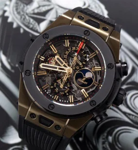 ウブロビッグバン ブランド時計406.MC.0138.RXカレンダー マジックゴールド リミテッド