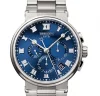 ブレゲブランドコピー ブルーマリーン クロノグラフ 5527 (1)