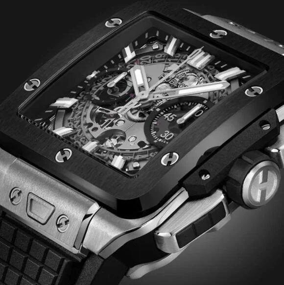 ウブロメンズ スクエア・バン ウニコ チタニウム スーパーコピー時計821.NM.0170.RX