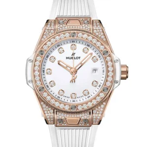 レディース ウブロコピー485.OE.2210.RW.1604ビッグ・バン ワンクリック キングゴールド パヴェ