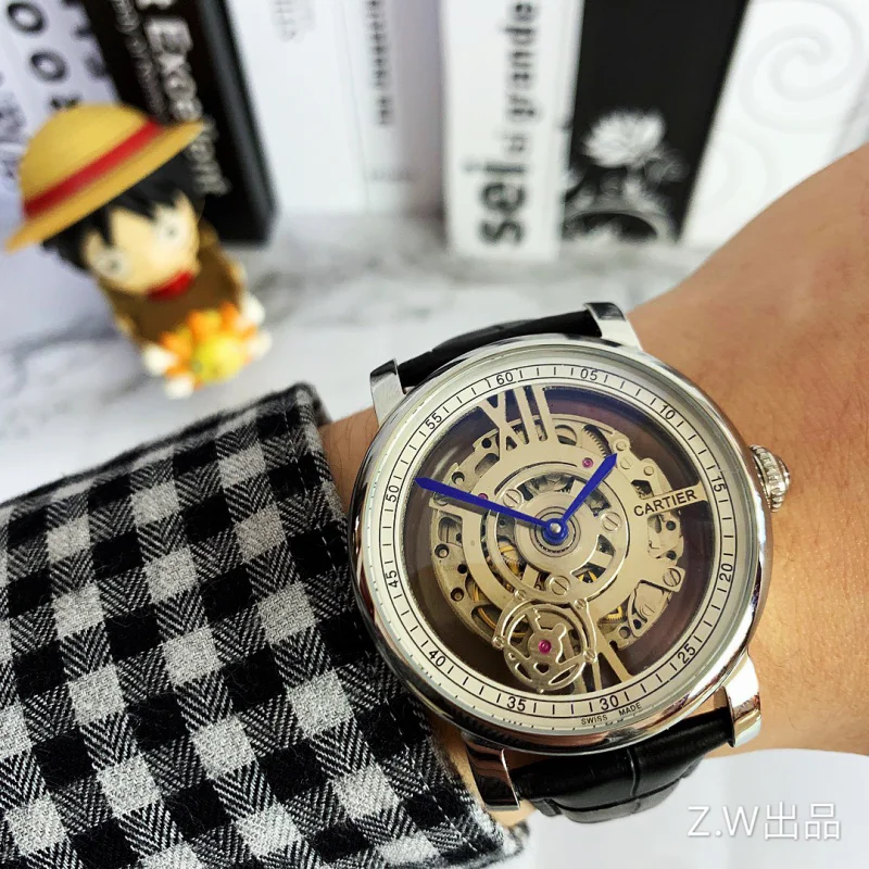 高品質機械式カルティエコピースケルトンダイヤル 101674[1]