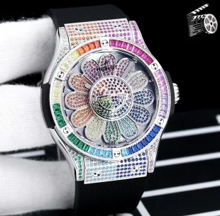 2023人気！フラワー ウブロコピー サンクラシック フュージョン 村上隆507.CX.9000.RX.TAK21-001