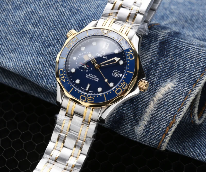プレミアムゴールデンOMEGAシーマスターメンズ腕時計OM20G640[4]