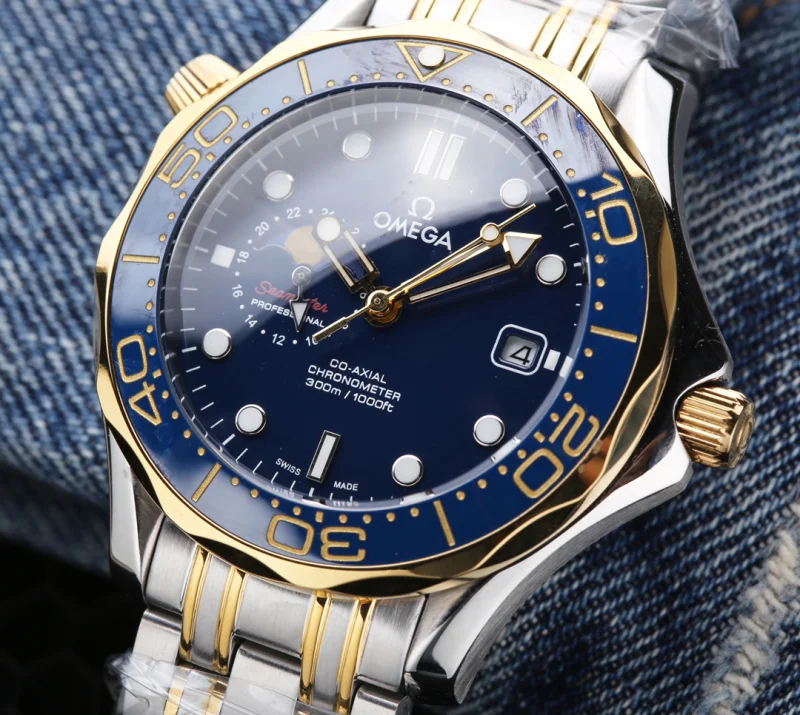 プレミアムゴールデンOMEGAシーマスターメンズ腕時計OM20G640[5]