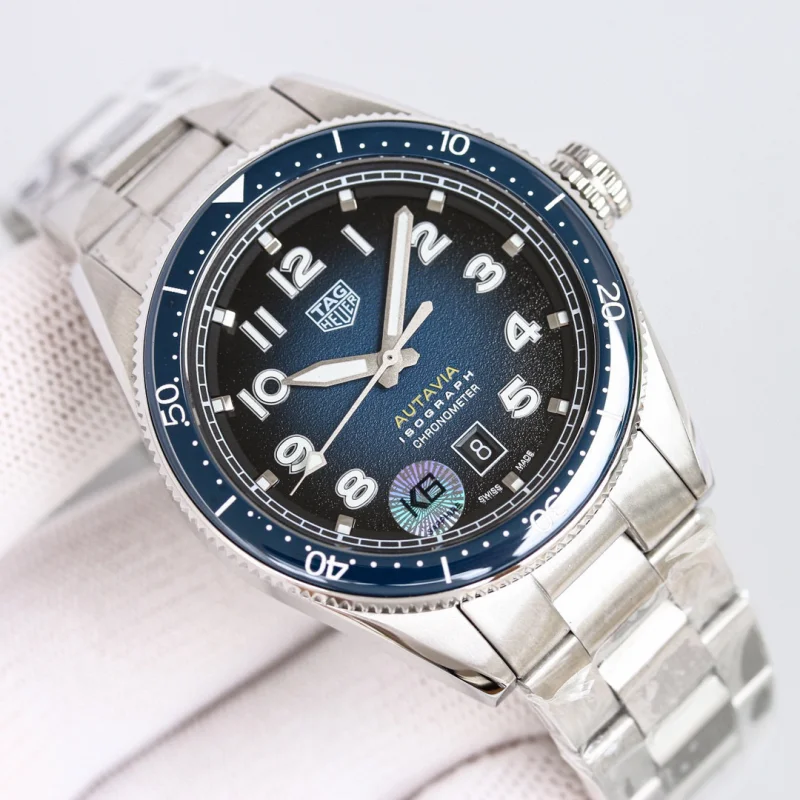 タグ・ホイヤー オータヴィア42mm ファッションブルーN級品ブランドTAG982
