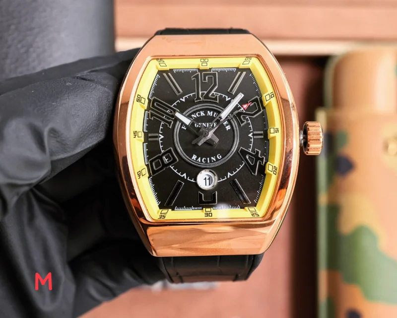 新作掲載ブランドフランクミュラーV45 SC DT 003ブルーライトコートガラスメンズ時計[7]