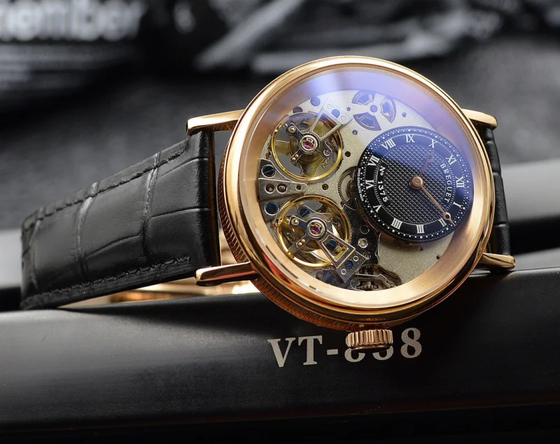 高級メンズ ブレゲコピー時計42mm ダブルフライホイール8223/B92[2]