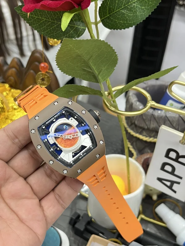オレンジ リシャールミルコピー時計 RM52-05 マーズミッション【贈り物に最適】[7]