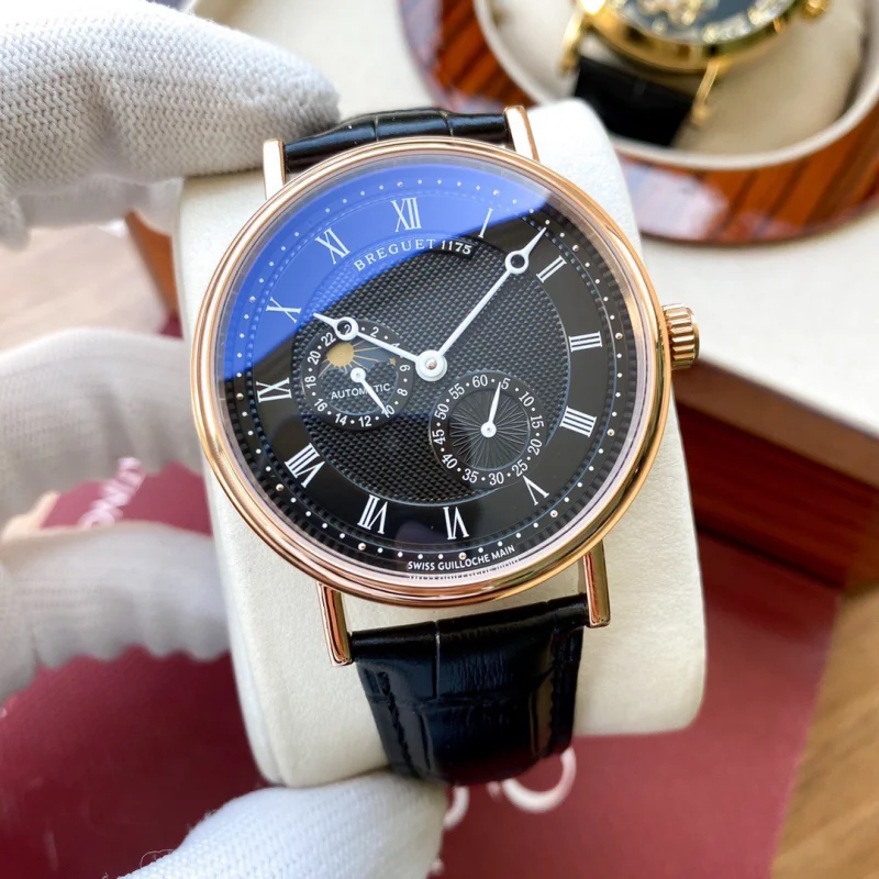 ブレゲN級品 ローズゴールド素材 紳士腕時計41mm 高貴で優れたB490244[2]