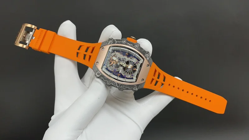 新品リシャールミルスーパーコピー時計 RM21-02「トゥールビヨン」グリーンクォーツTPTカーボンファイバー[1]