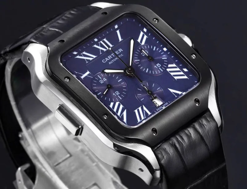 人気ブランドカルティエ WSSA0017 サントス ブルーダイヤル メンズ腕時計[7]