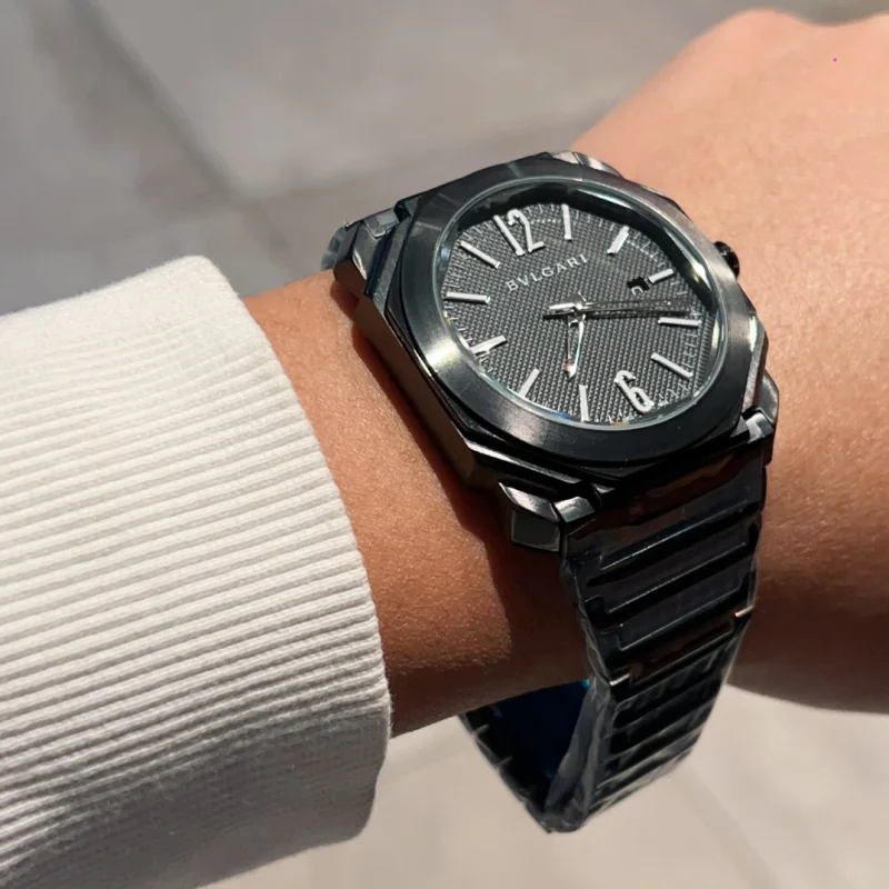 オールブラック BVLGARI オクト全自動機械式41MM 超人気腕時計2902812[6]