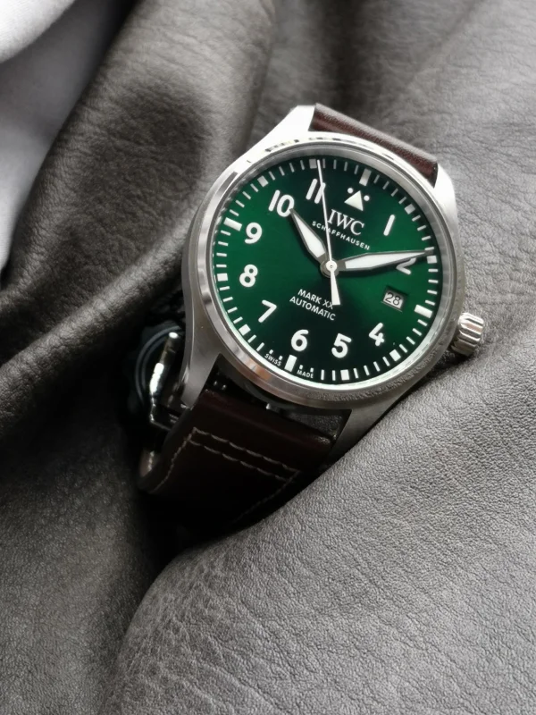 2024最高級 IWC パイロットN品 IW328205グリーン ステンレススチール