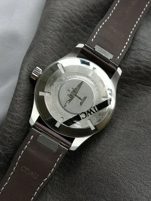 2024最高級 IWC パイロットN品 IW328205グリーン ステンレススチール[7]