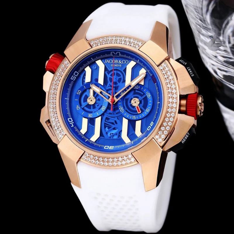 ジェイコブ&コーJACOB&CO 特別な時計ダイヤモンドケース 特大サイズ45MM 8720211