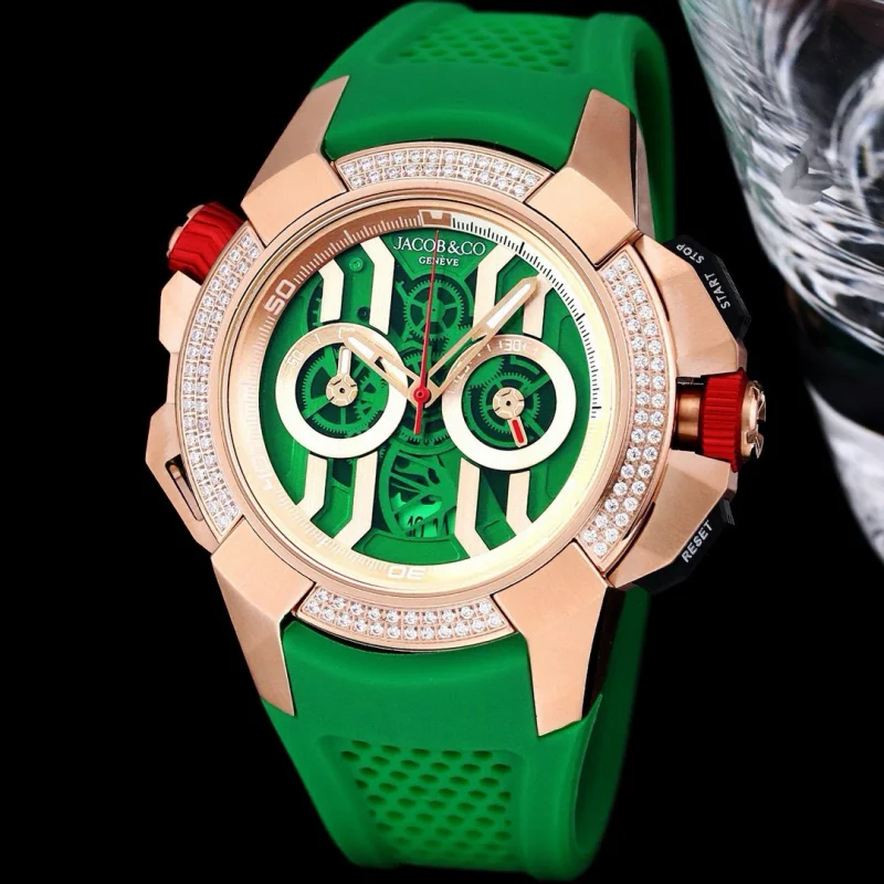 ジェイコブ&コーJACOB&CO 特別な時計ダイヤモンドケース 特大サイズ45MM 8720211[3]
