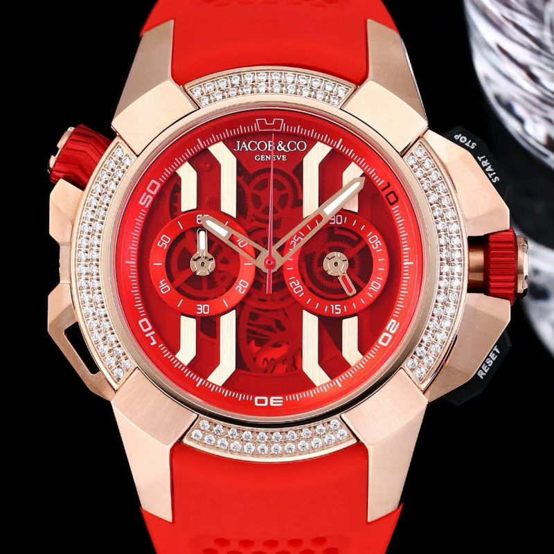 ジェイコブ&コーJACOB&CO 特別な時計ダイヤモンドケース 特大サイズ45MM 8720211[4]