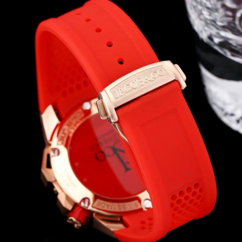 ジェイコブ&コーJACOB&CO 特別な時計ダイヤモンドケース 特大サイズ45MM 8720211[7]