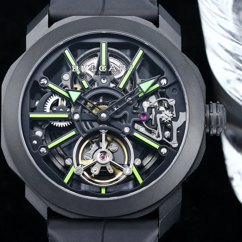 メンズブルガリ オクト ローマ中空フライホイールブランド専門店8027BV10[5]