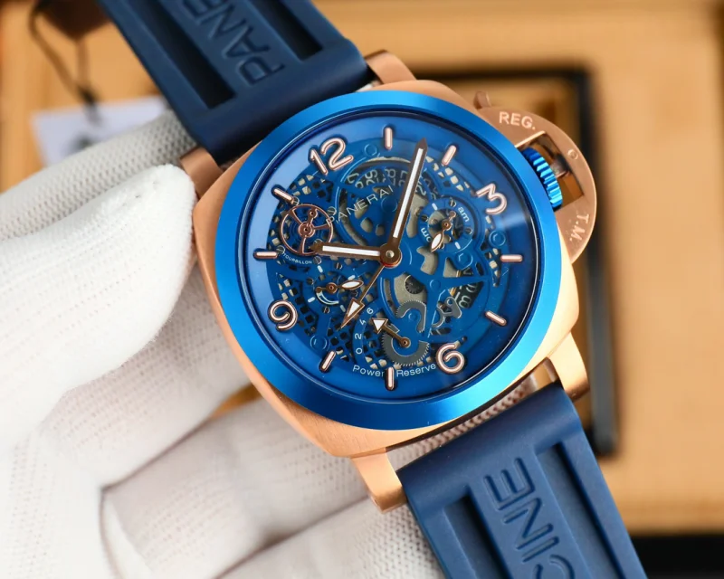 パネライ最高級コピー時計オートマティック ブルー本牛革ストラップP6838R20[1]