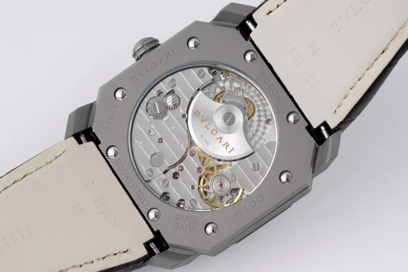 BVLGARIコピー時計 オクト ガングレー「八角形ケース」26399B37[6]